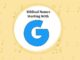 100+ Biblical (Bible) Baby Names That Start With G Biblical Names That Start With G