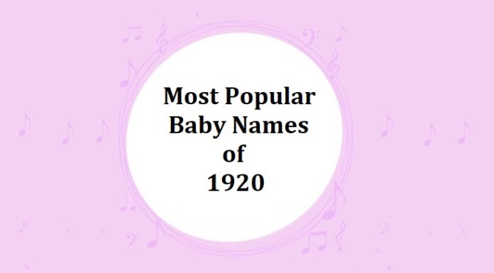 100 Top & Most Popular Baby Names in the 1920s Top Baby Names of 1920s