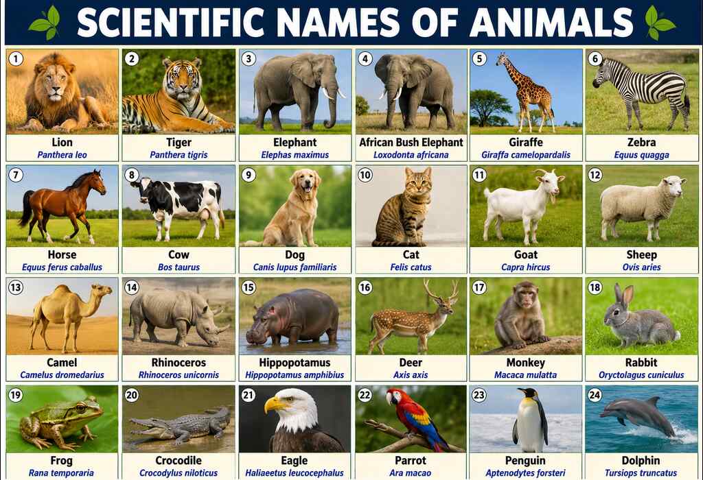 Scientific Names of Animals
